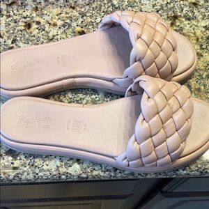 Seychelles Women's Blush Braided Slide Sandals